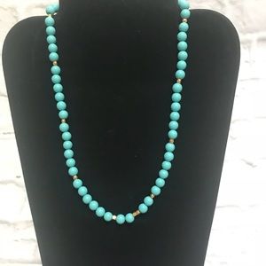 Express beaded turquoise necklace 16”
